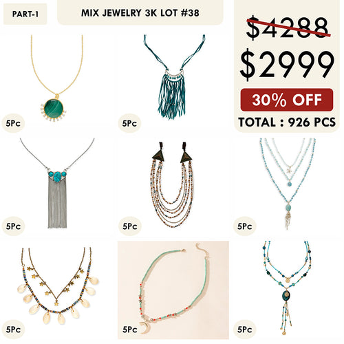 MIX JEWELRY 3K LOT-38