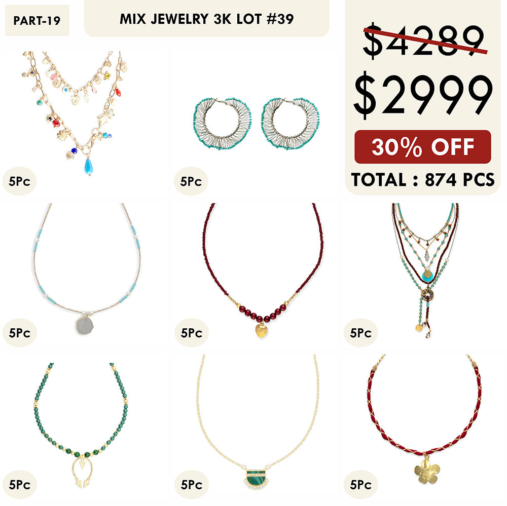 MIX JEWELRY 3K LOT-39