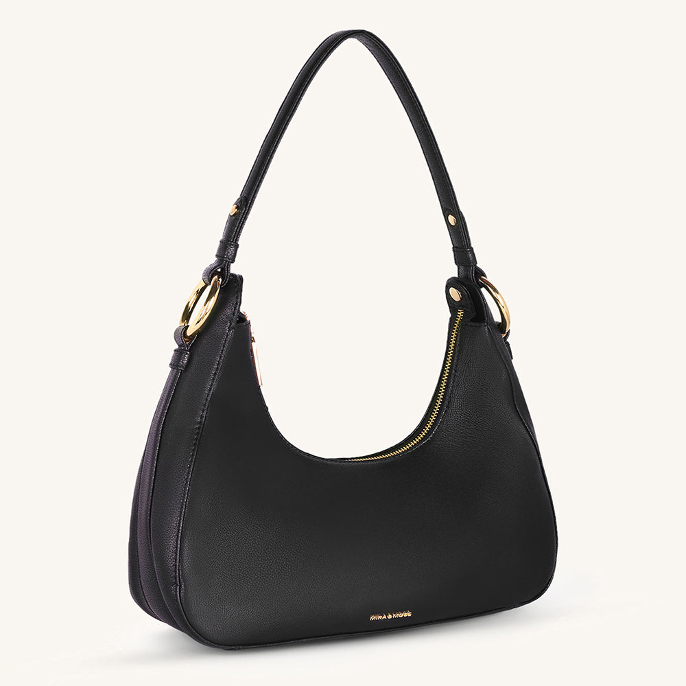Mira & Moss Ava Shoulder Bag - Black