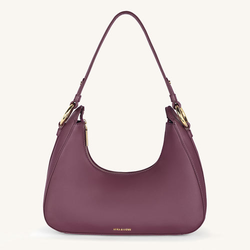 Mira & Moss Ava Shoulder Bag - Plum