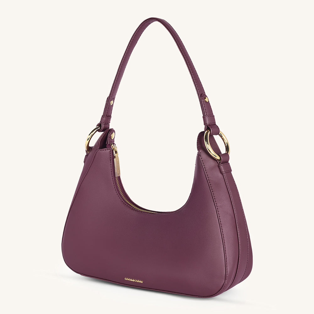 Mira & Moss Ava Shoulder Bag - Plum