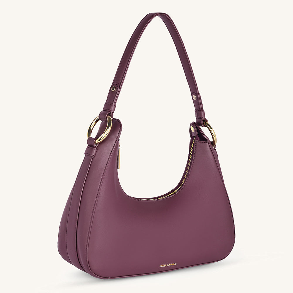 Mira & Moss Ava Shoulder Bag - Plum
