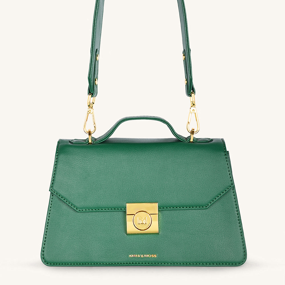 Mira & Moss Novelle Shoulder Bagn - Malachite Green