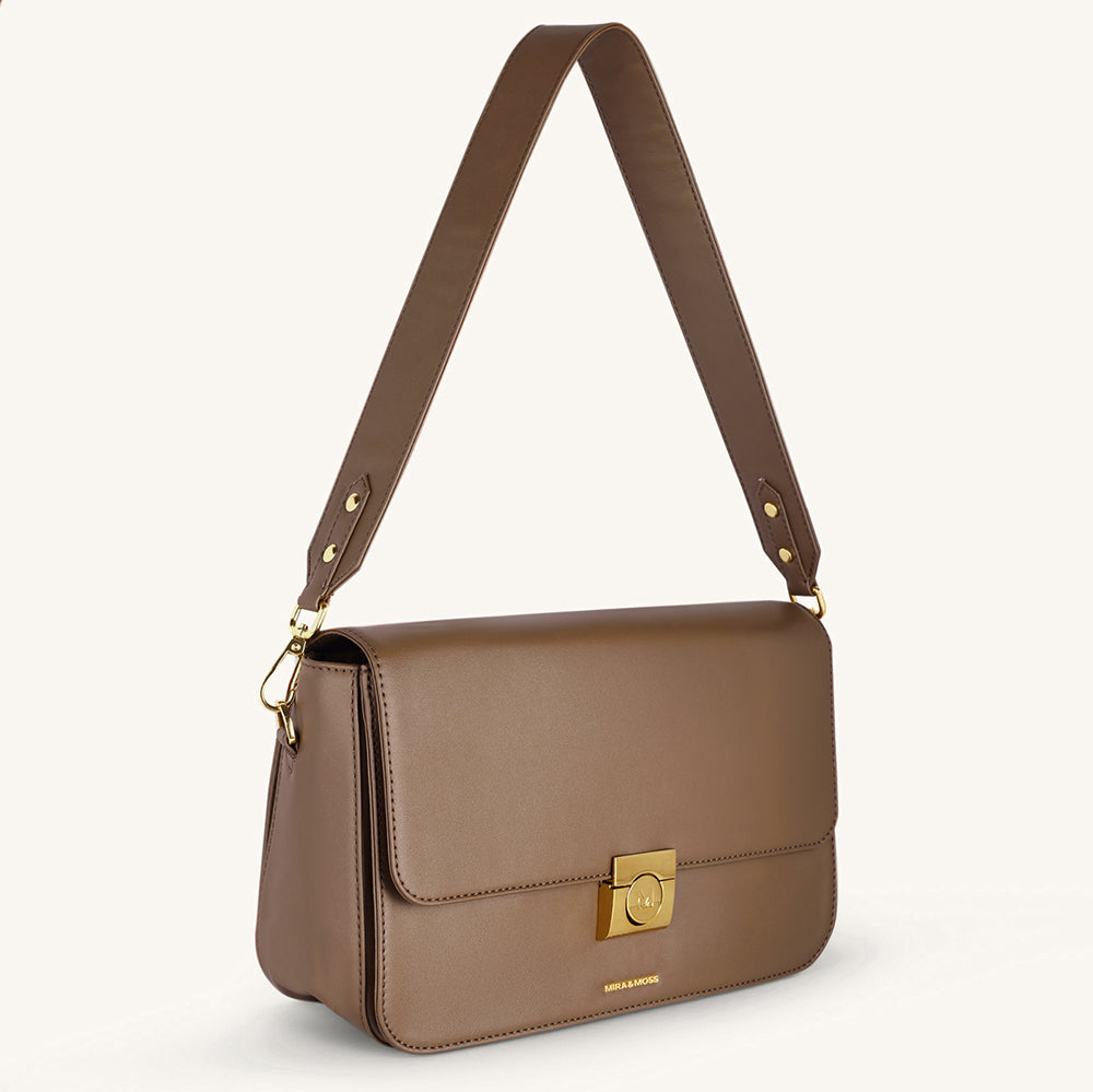 Mira & Moss Ravenne Shoulder Bag - Chocolate Latte