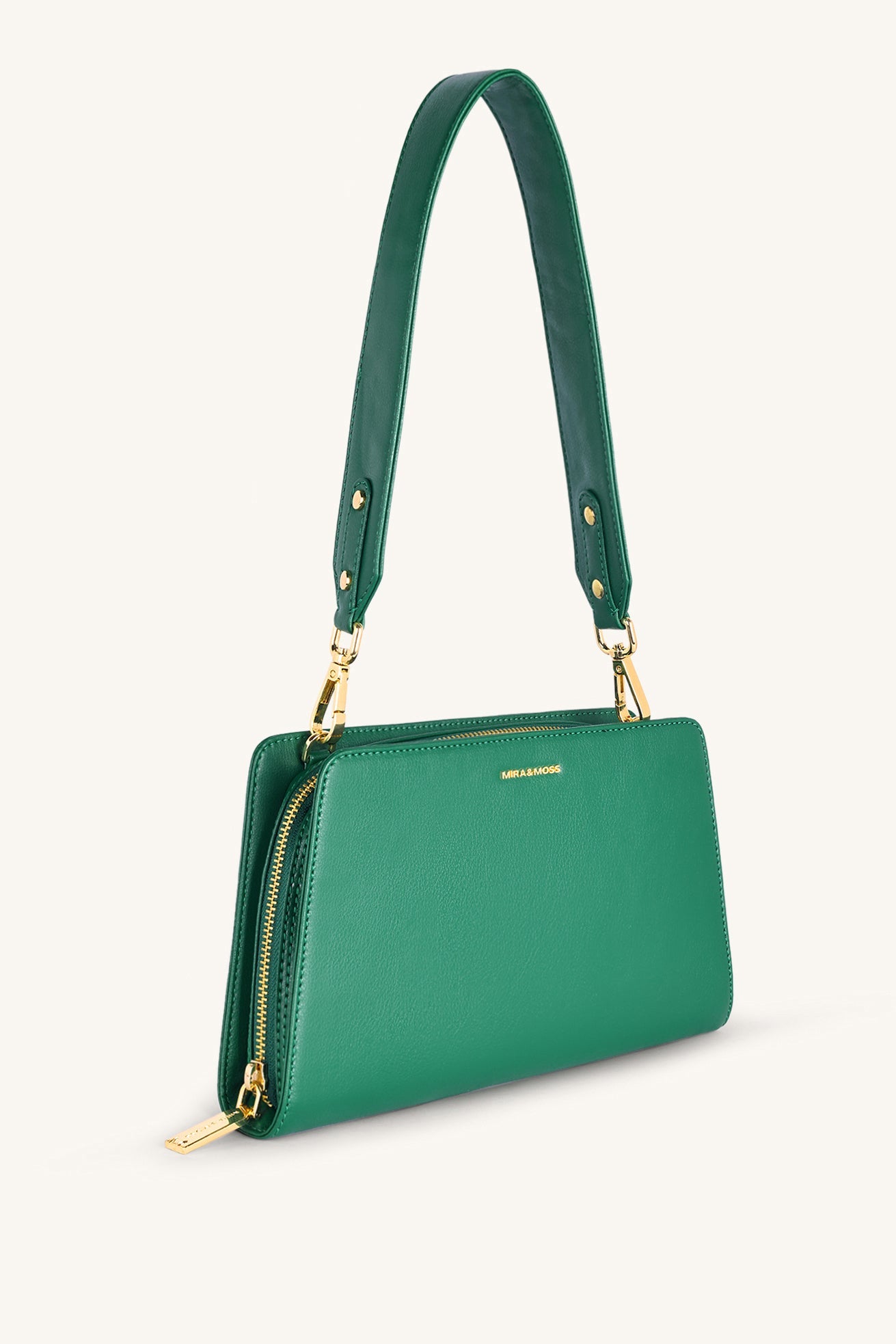 Mira & Moss Solenne Shoulder Bag - Malachite Green