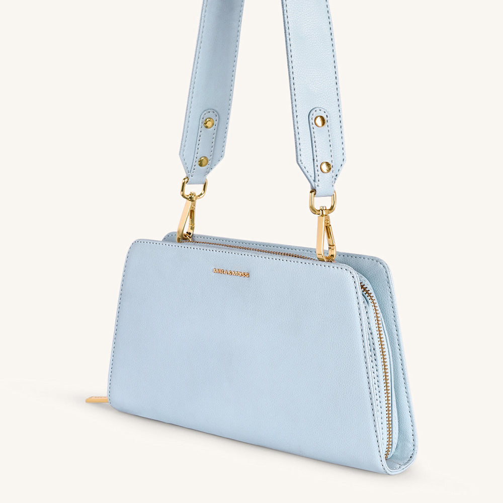 Mira & Moss Solenne Shoulder Bag - Ice Blue