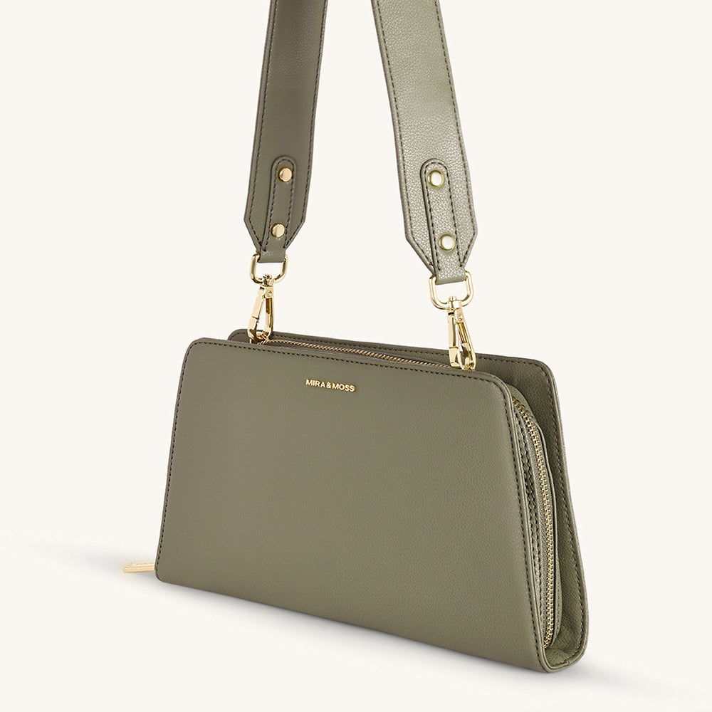 Mira & Moss Solenne Shoulder Bag - Burnt Olive