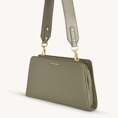 Mira & Moss Solenne Shoulder Bag - Burnt Olive