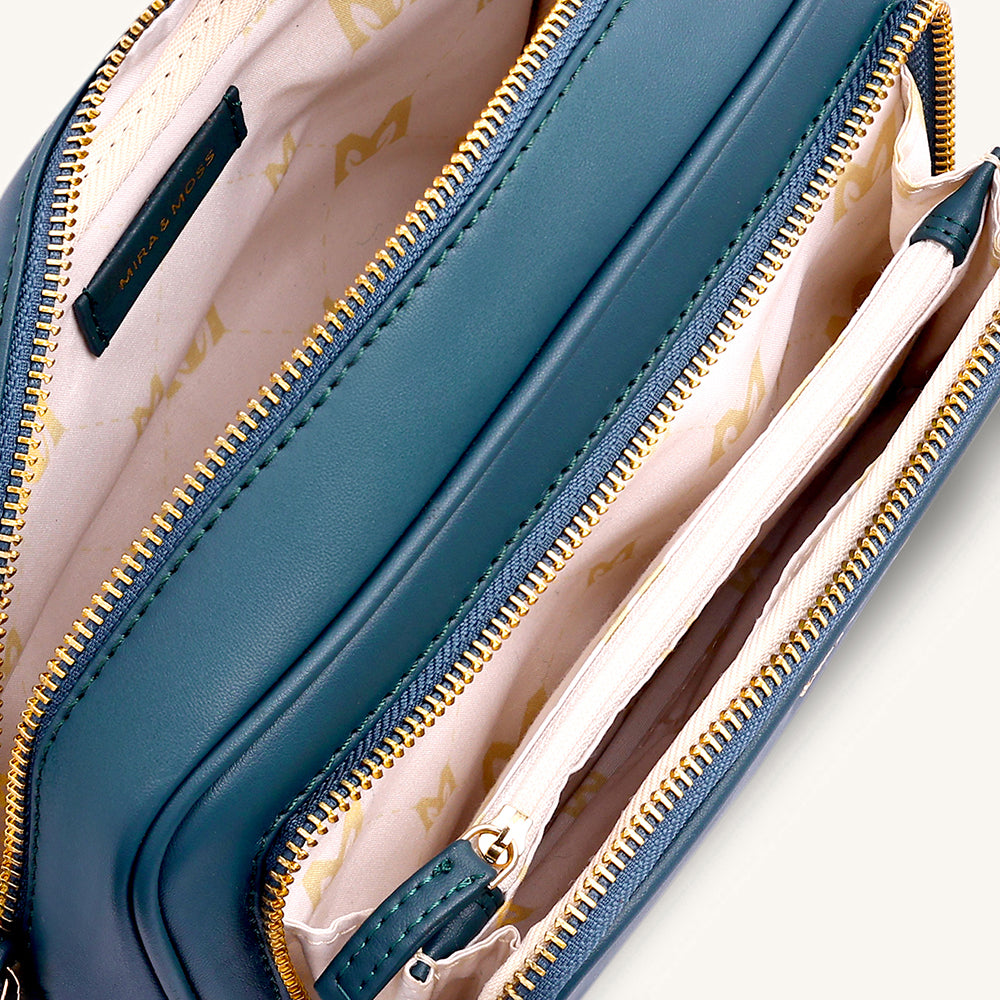 Mira & Moss Lucienne Crossbody Bag - Pine Teal