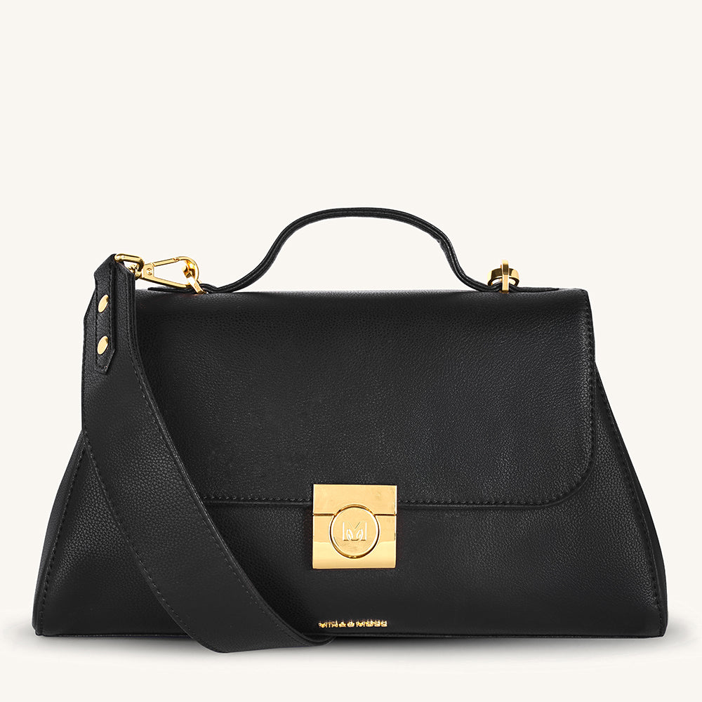 Mira & Moss Vivienne Classic Crossbody Bag - Black