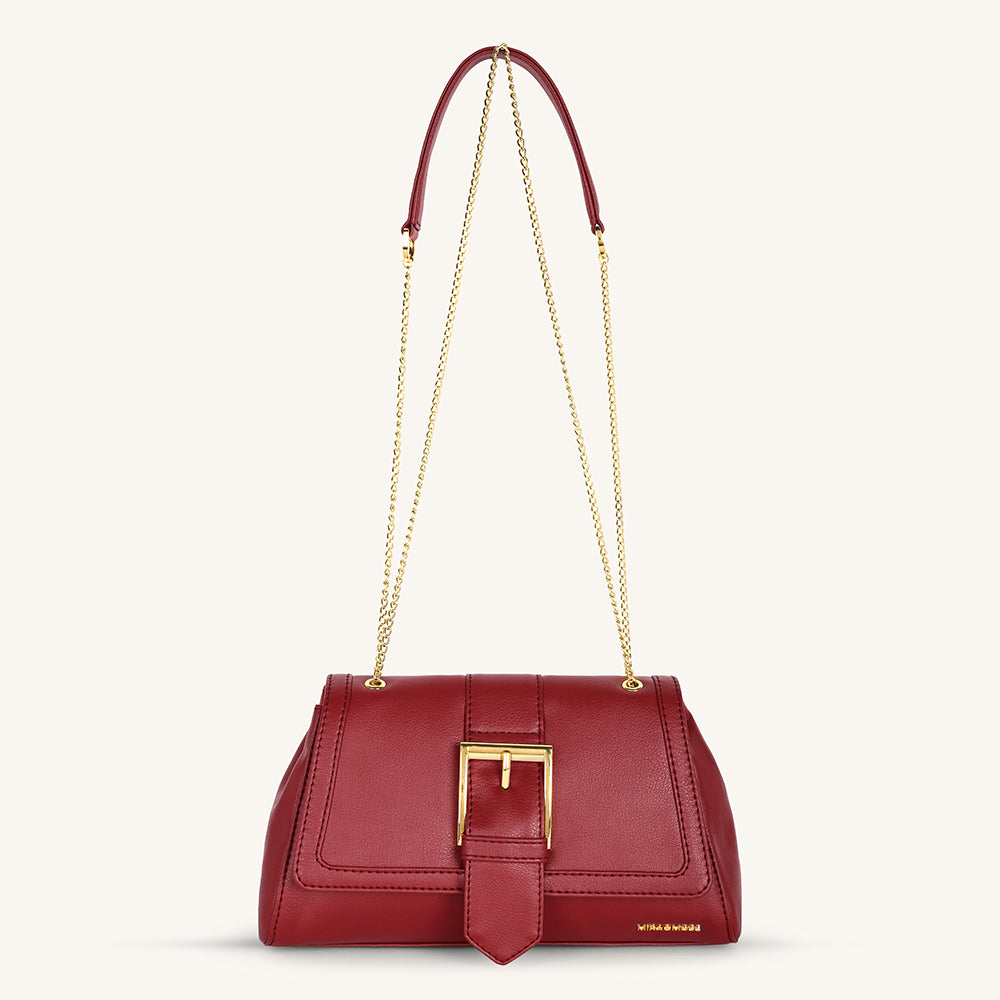 Mira & Moss Adrienne Crossbody Bag - Garnet Red