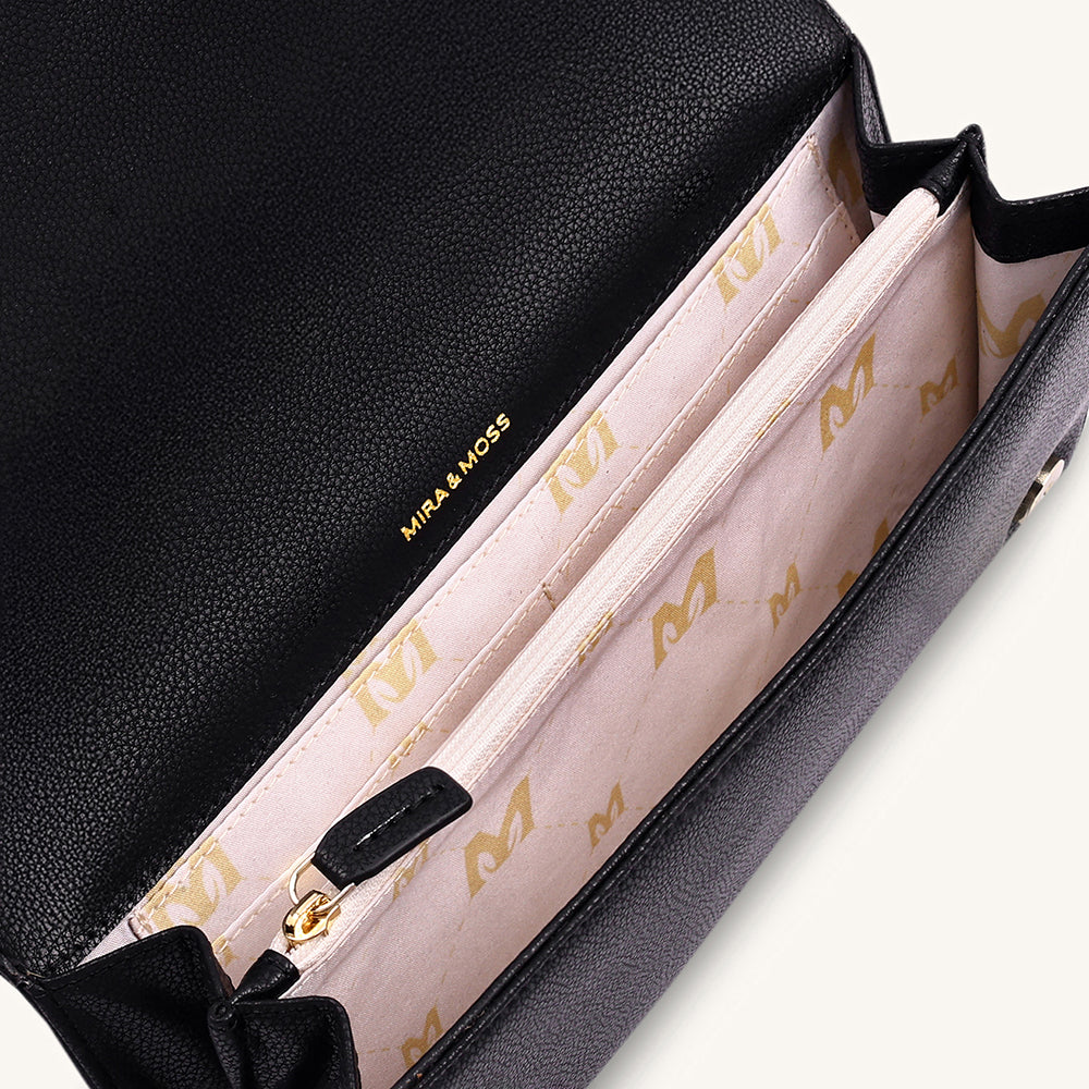 Mira & Moss Delphine Crossbody Bag - Black