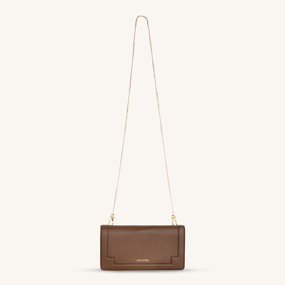Mira & Moss Delphine Crossbody Bag - Chocolate Latte