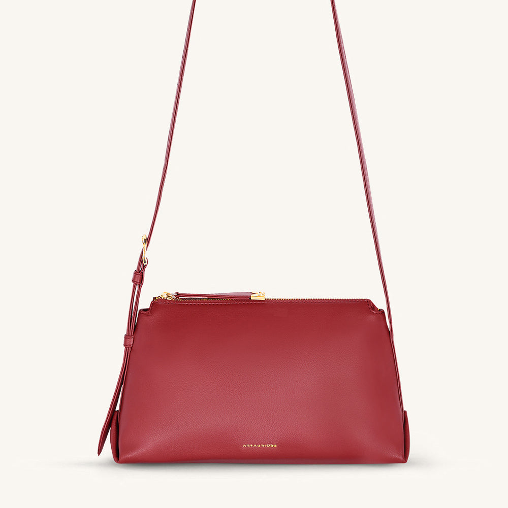 Mira & Moss Audrey Crossbody Bag - Garnet Red