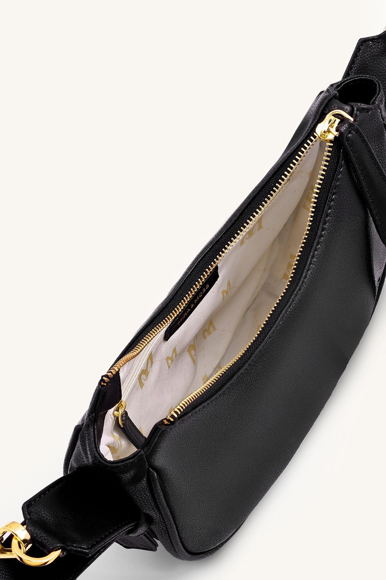 Mira & Moss Sabine Crescent Crossbody Bag - Black