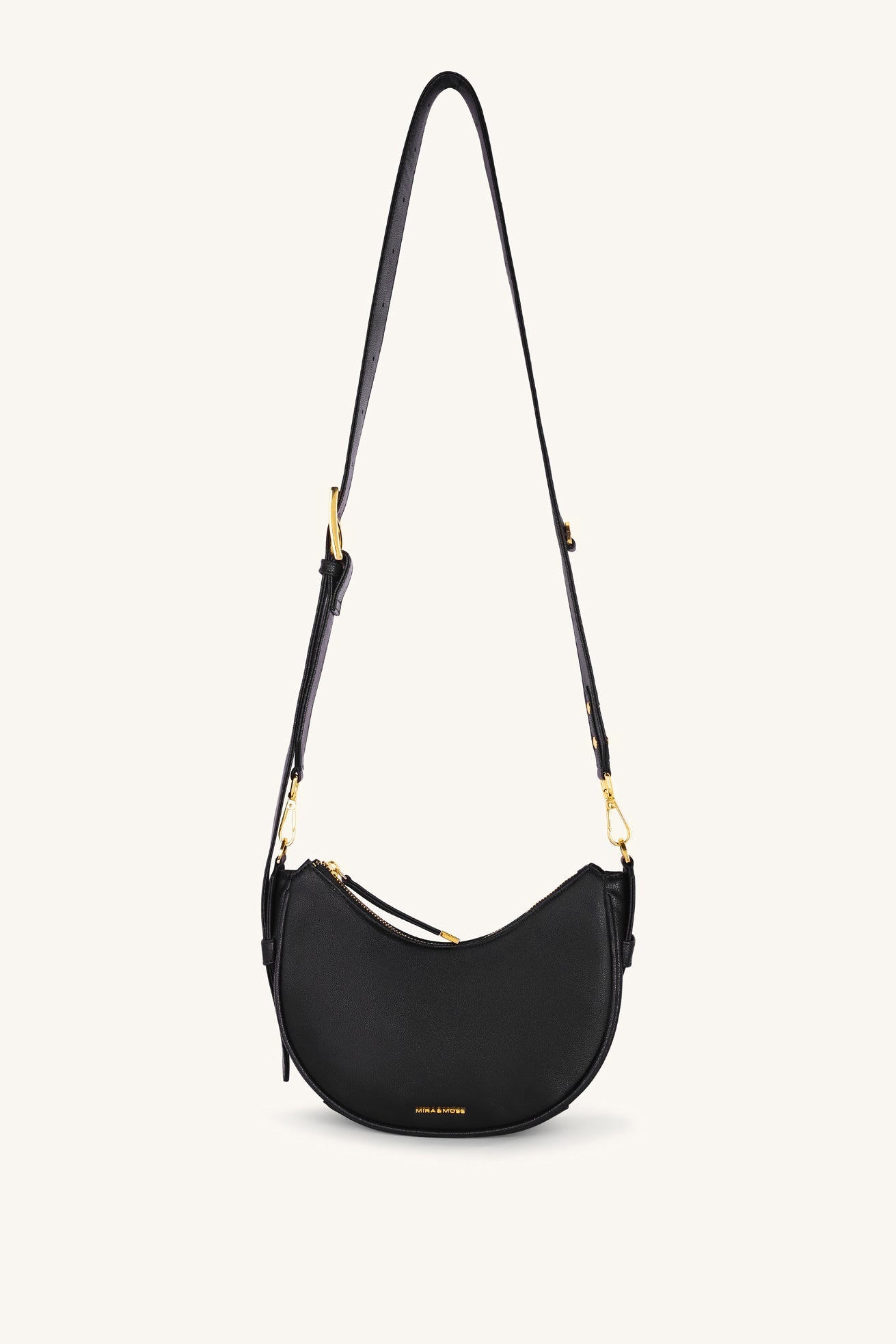 Mira & Moss Sabine Crescent Crossbody Bag - Black