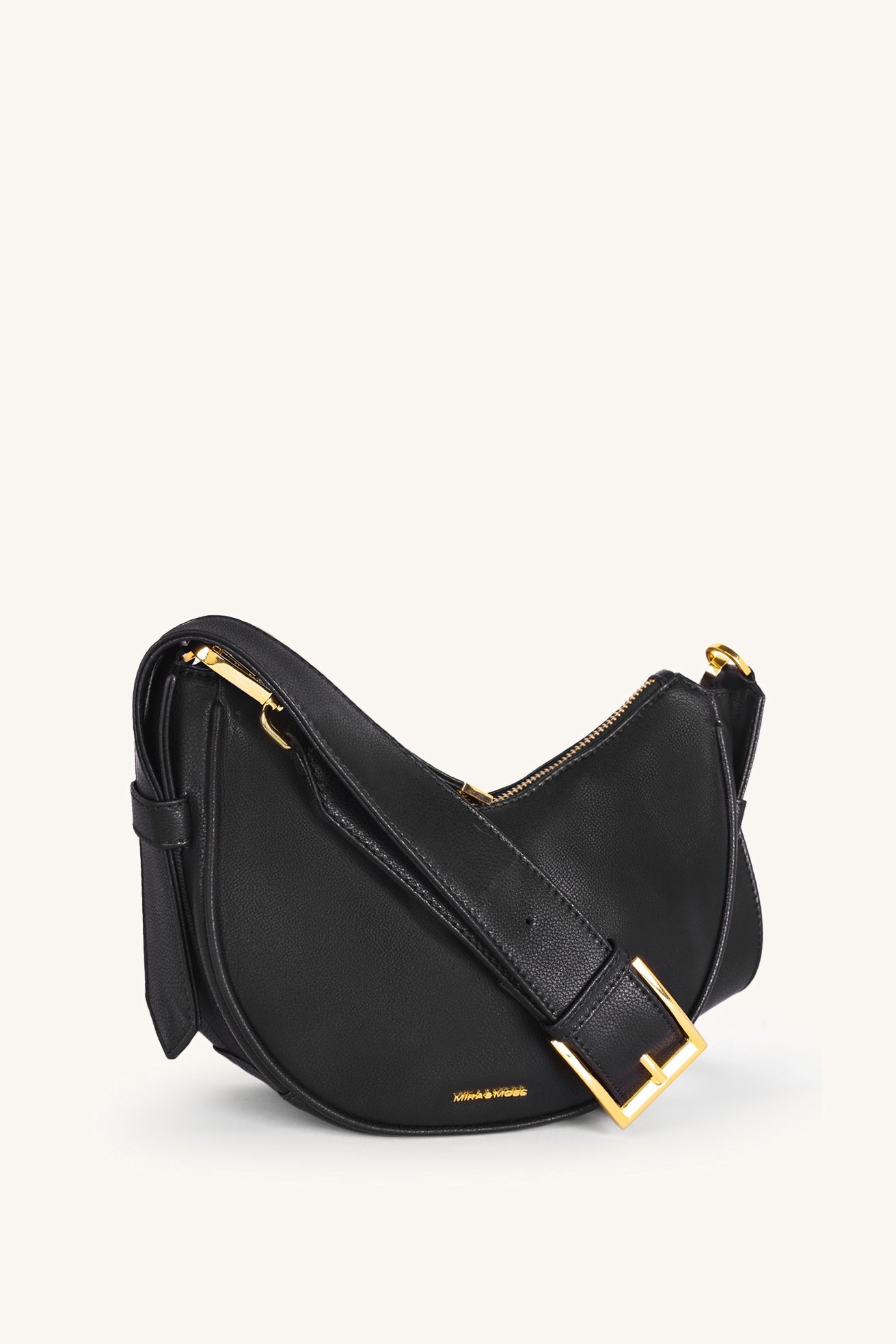 Mira & Moss Sabine Crescent Crossbody Bag - Black