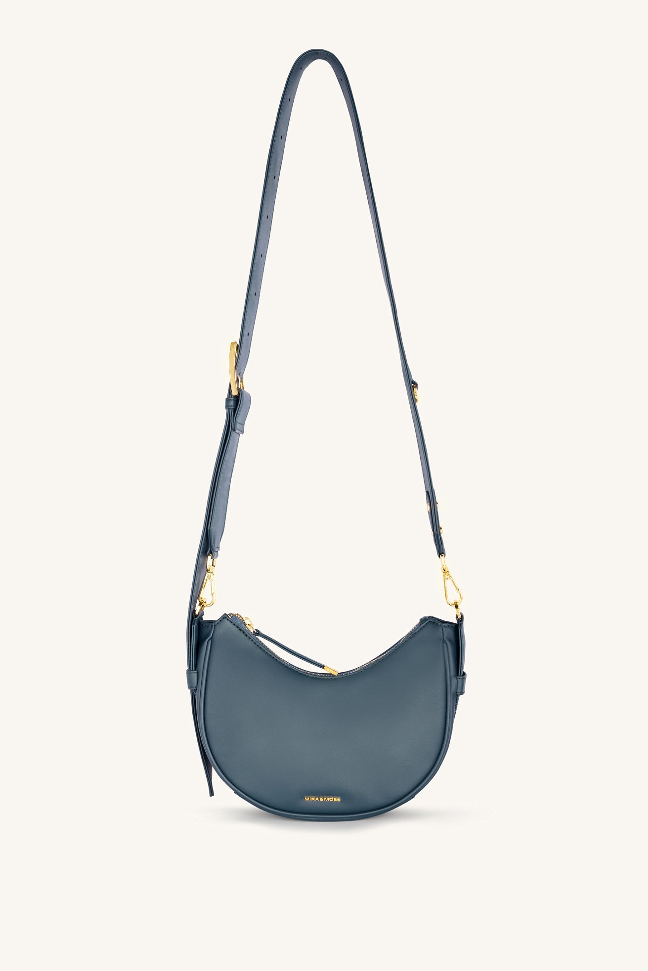 Mira & Moss Sabine Crescent Crossbody Bag - Pine Teal