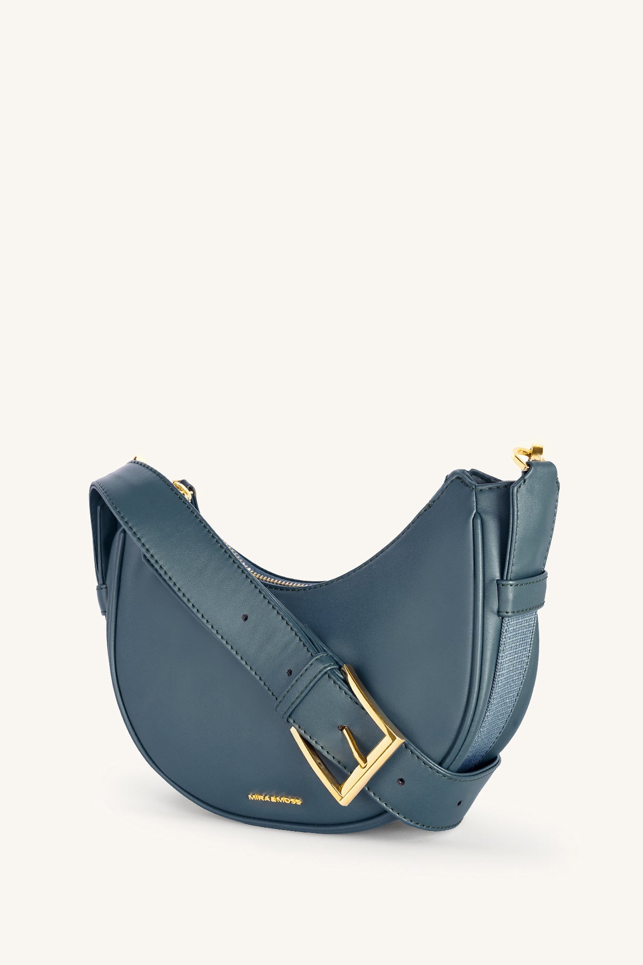 Mira & Moss Sabine Crescent Crossbody Bag - Pine Teal