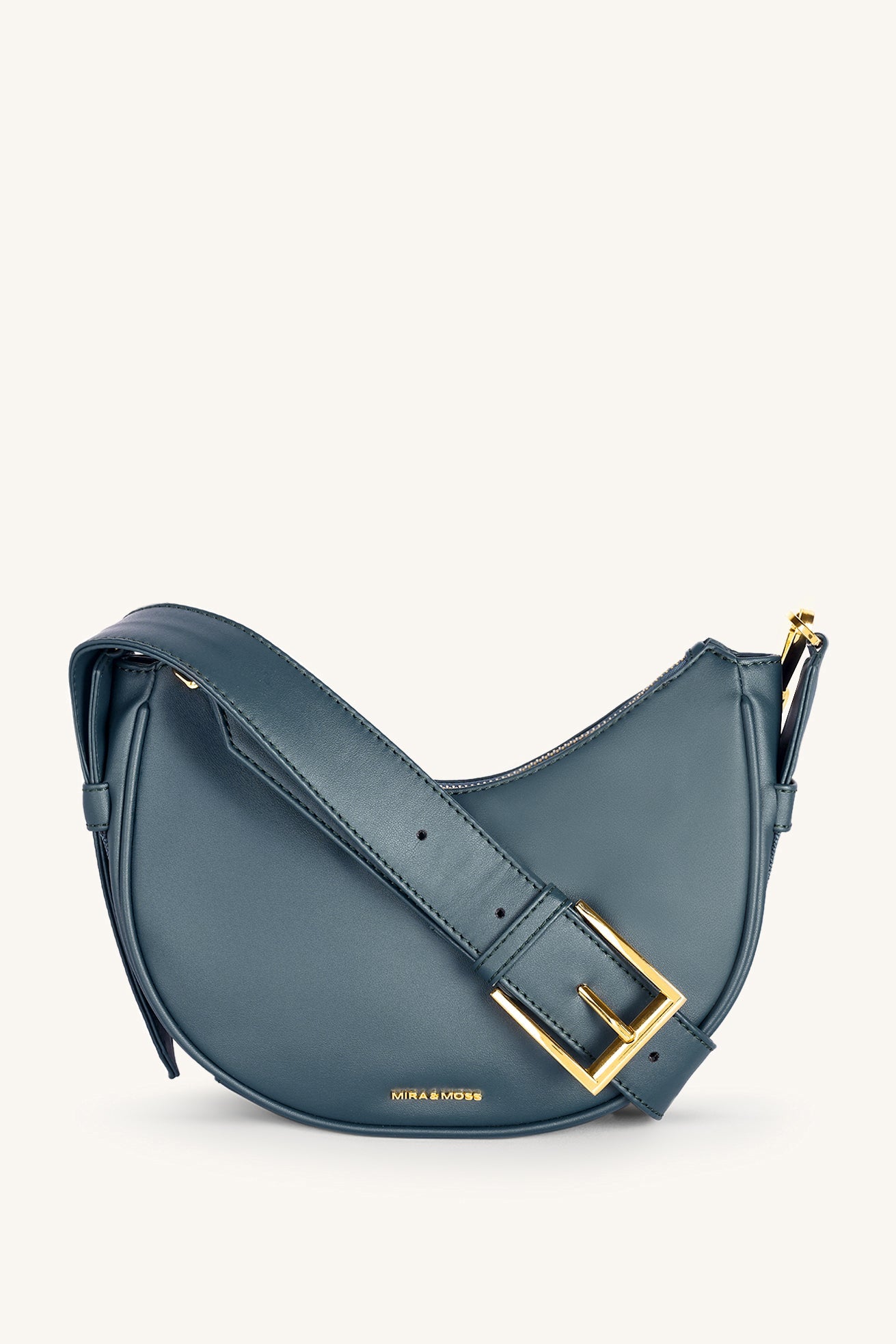 Mira & Moss Sabine Crescent Crossbody Bag - Pine Teal