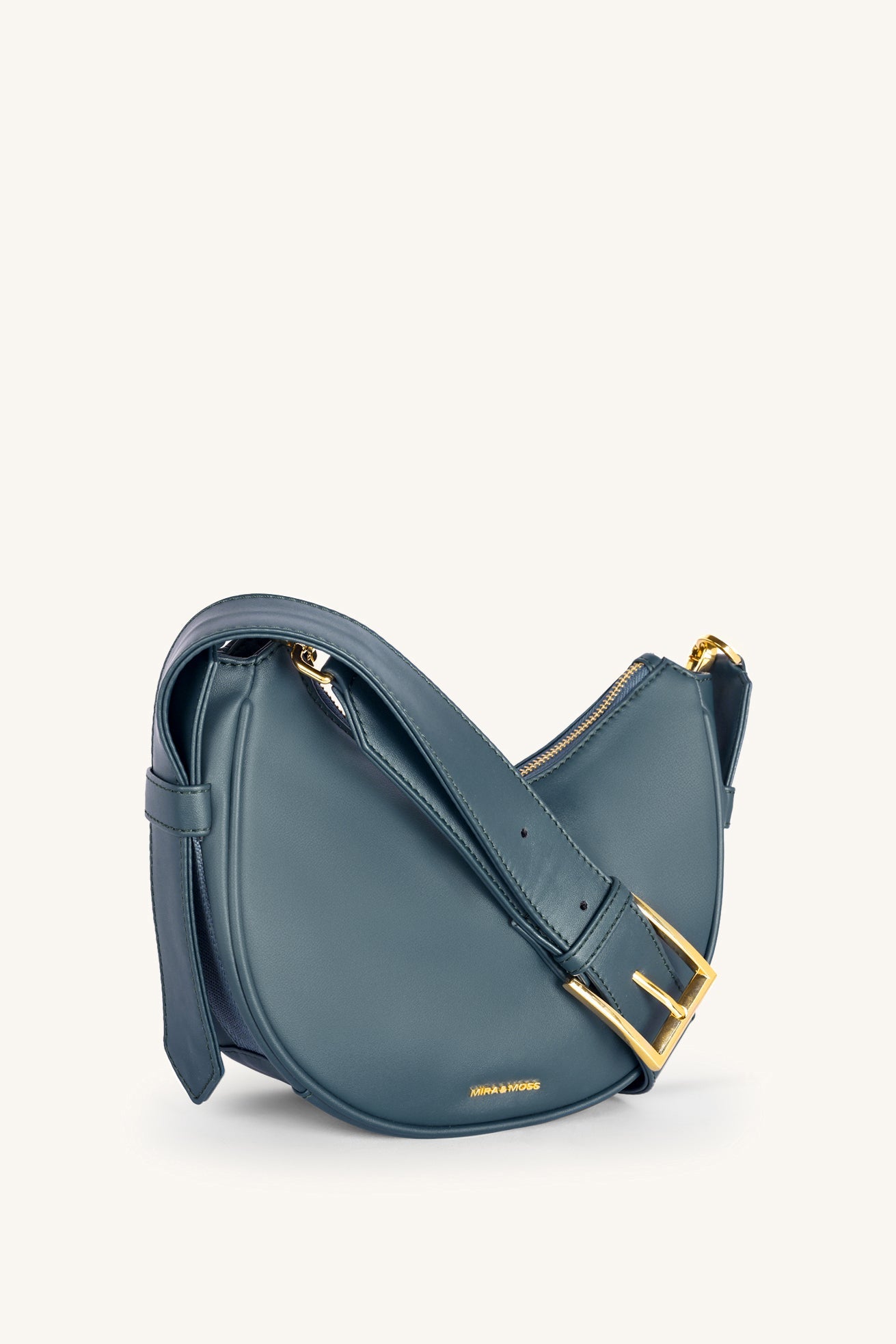 Mira & Moss Sabine Crescent Crossbody Bag - Pine Teal