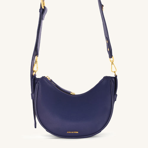 Mira & Moss Sabine Crescent Crossbody Bag - Future Dusk