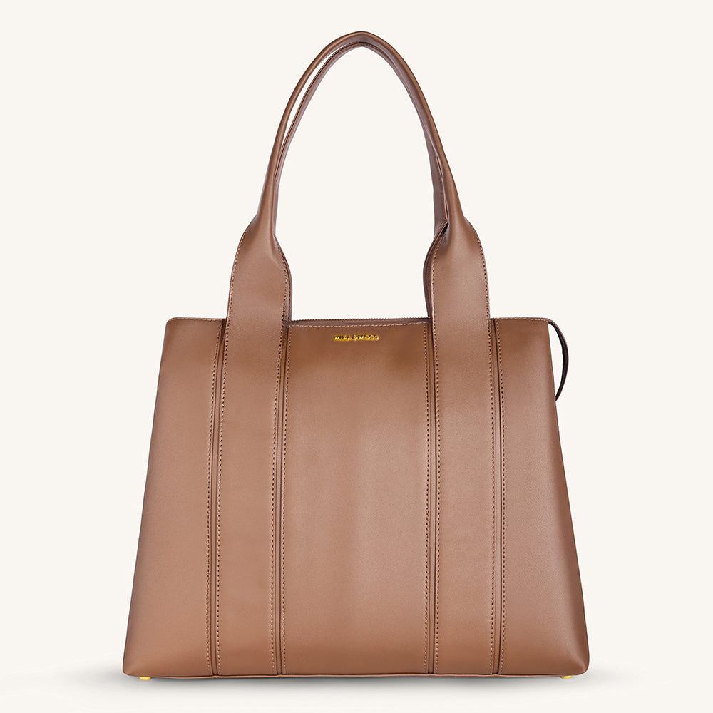 Mira & Moss Laurel Tote Bag - Chocolate Latte