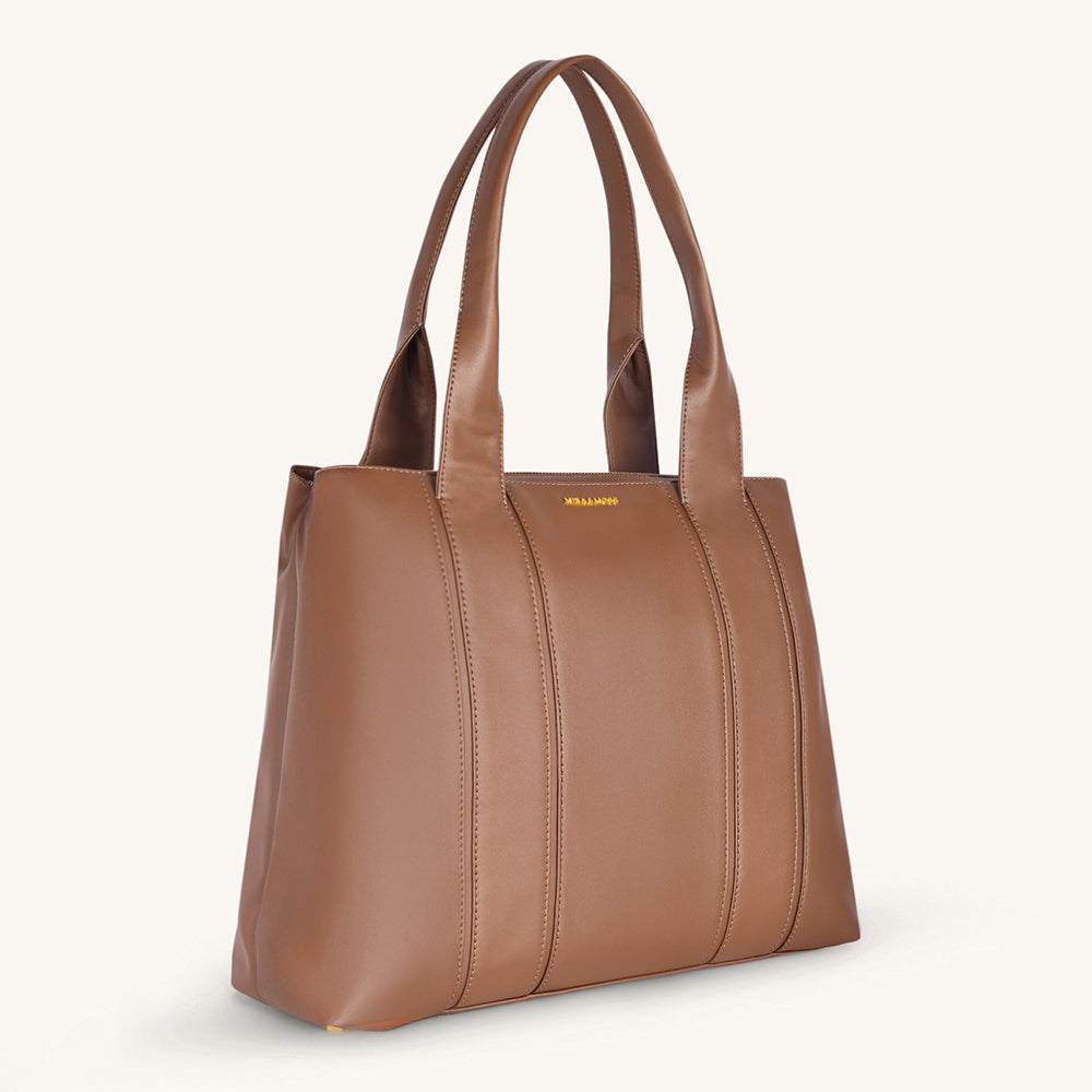 Mira & Moss Laurel Tote Bag - Chocolate Latte