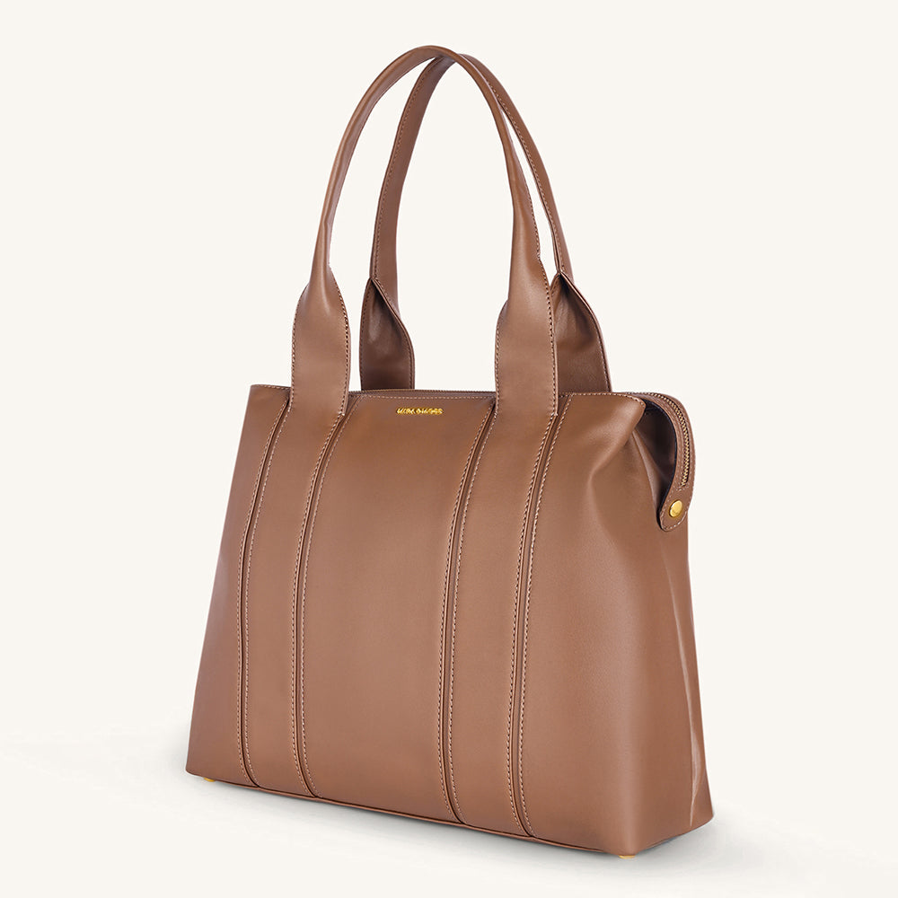 Mira & Moss Laurel Tote Bag - Chocolate Latte