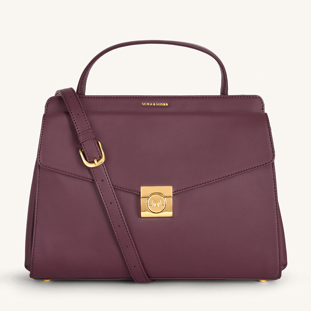 Mira & Moss Beverly Crossbody Bag - Plum