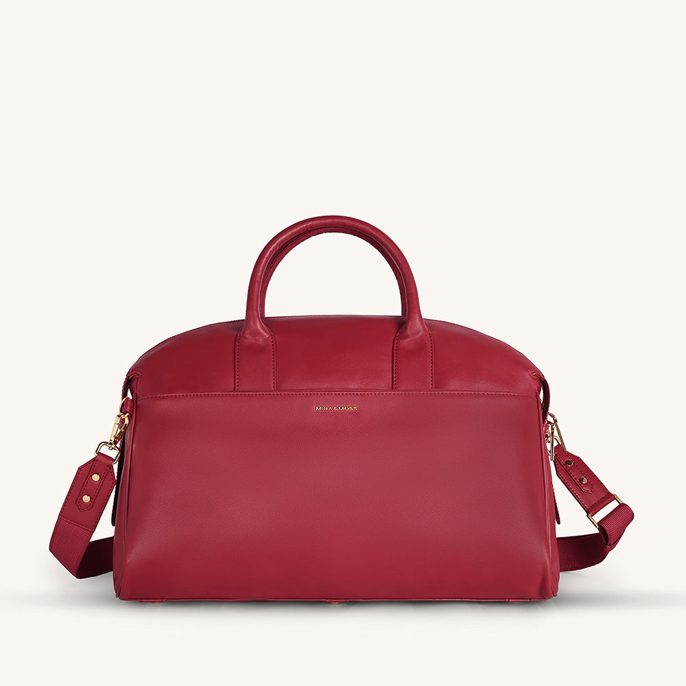 Mira & Moss Athena Duffel - Garnet Red