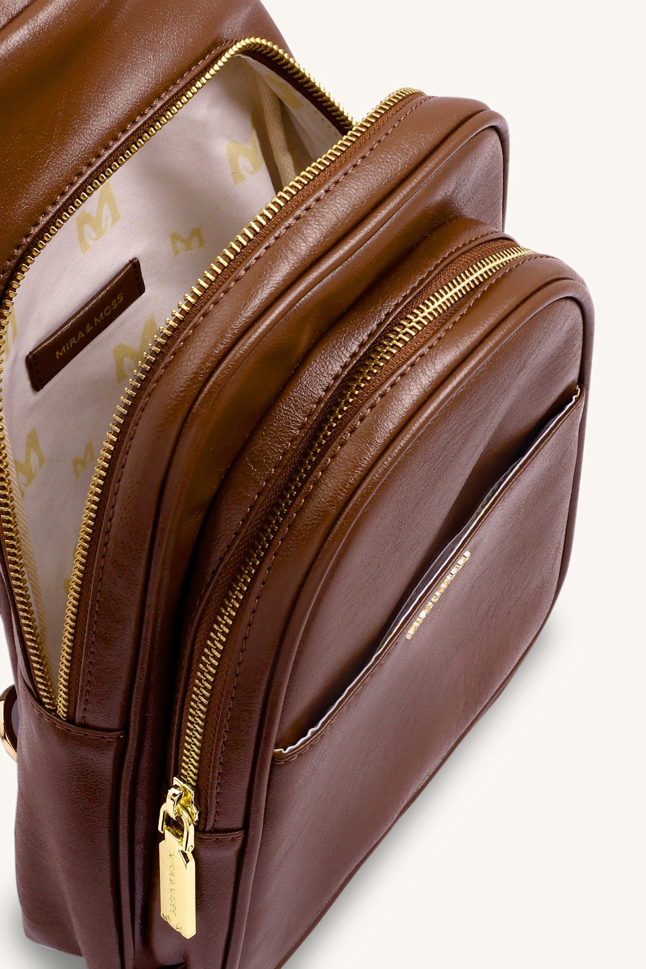 Mira & Moss Hayley Fanny Bag - Shiny Chocolate Brown