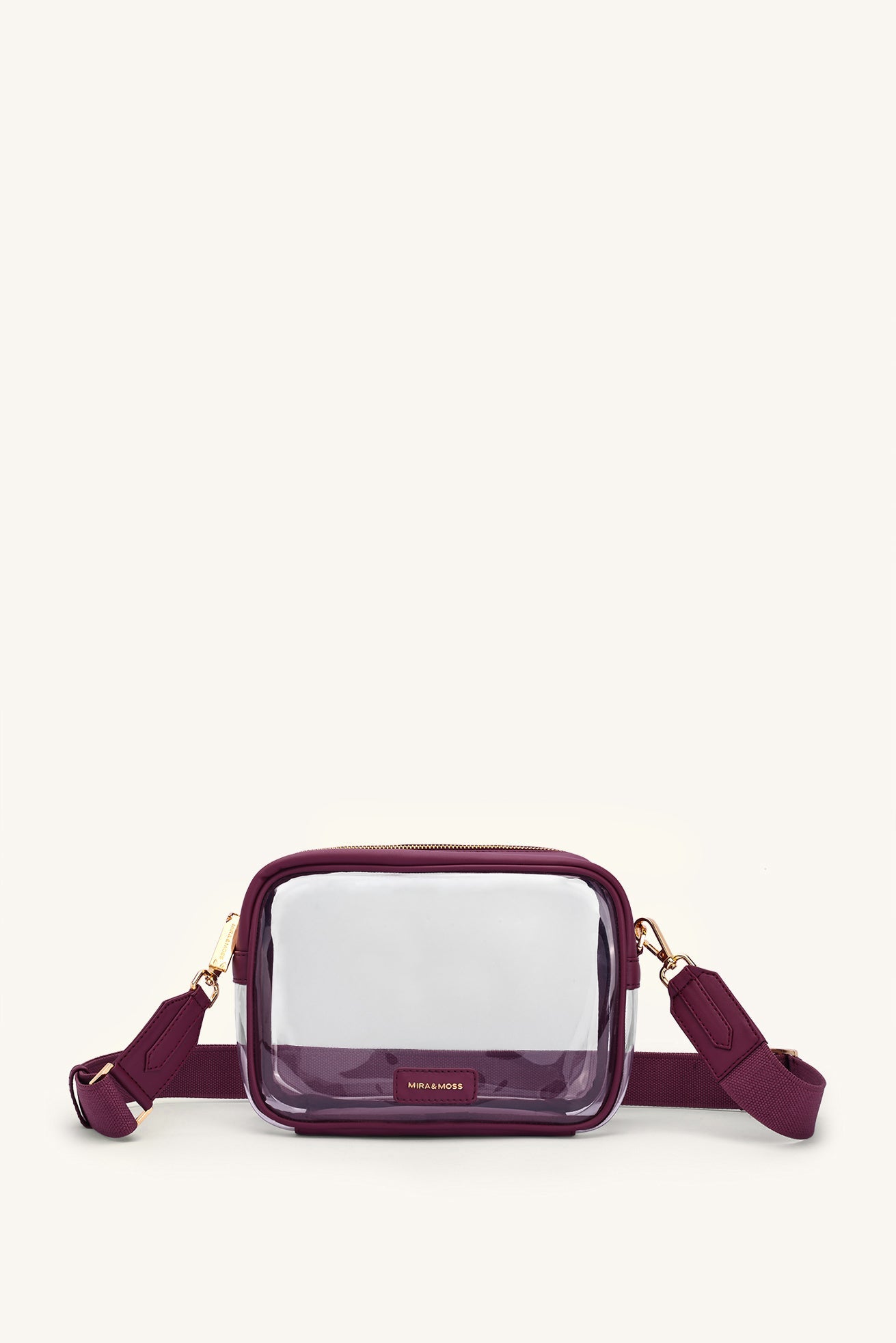 Mira & Moss Cleo Clear Bag - Plum