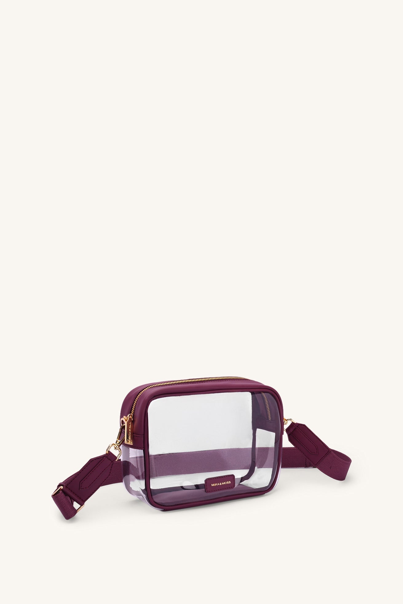 Mira & Moss Cleo Clear Bag - Plum