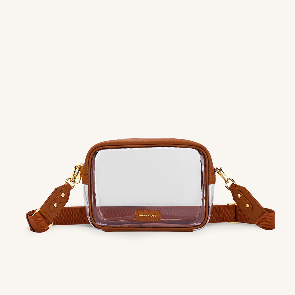 Mira & Moss Cleo Clear Bag - Tan