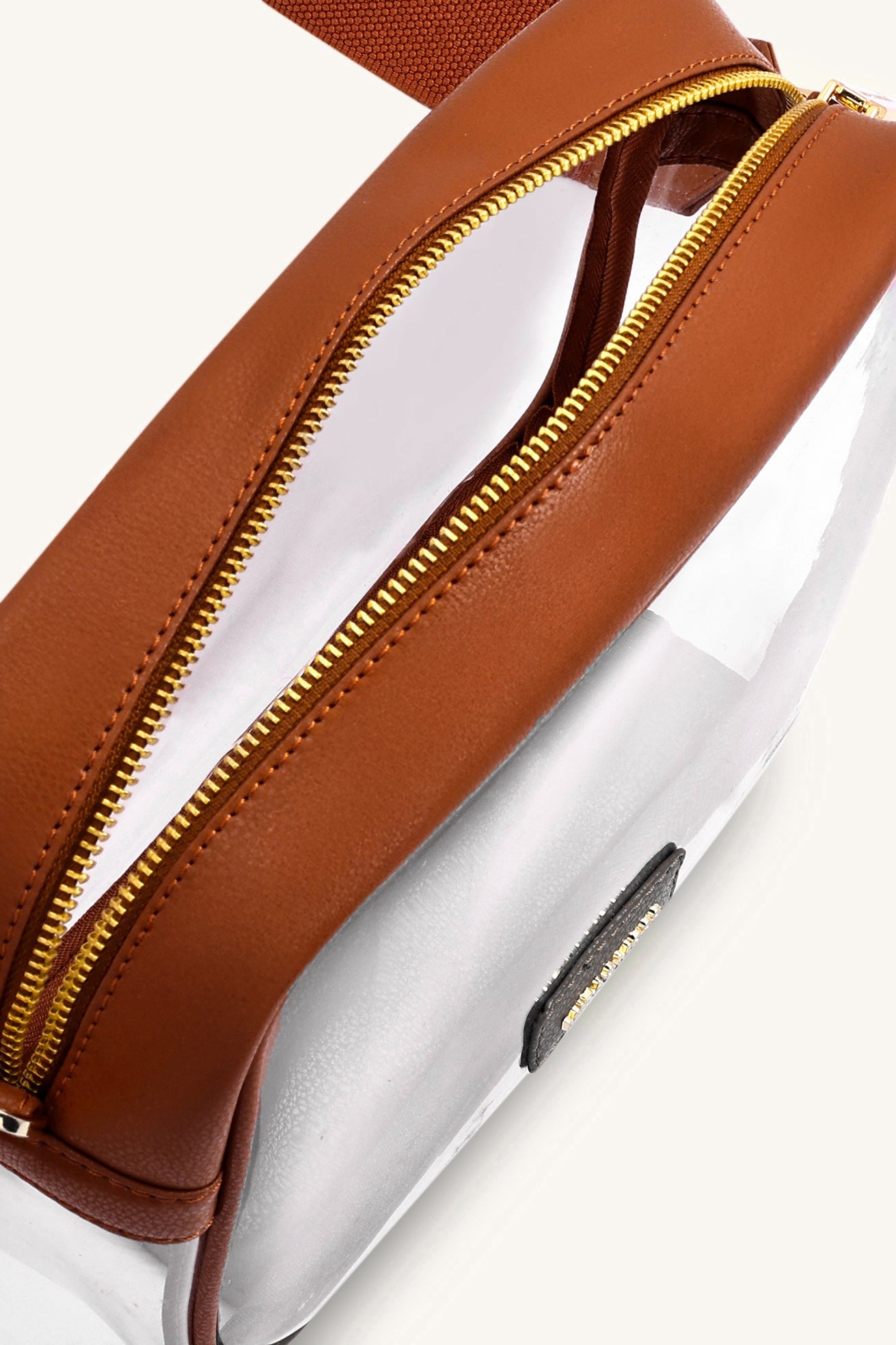 Mira & Moss Cleo Clear Bag - Tan