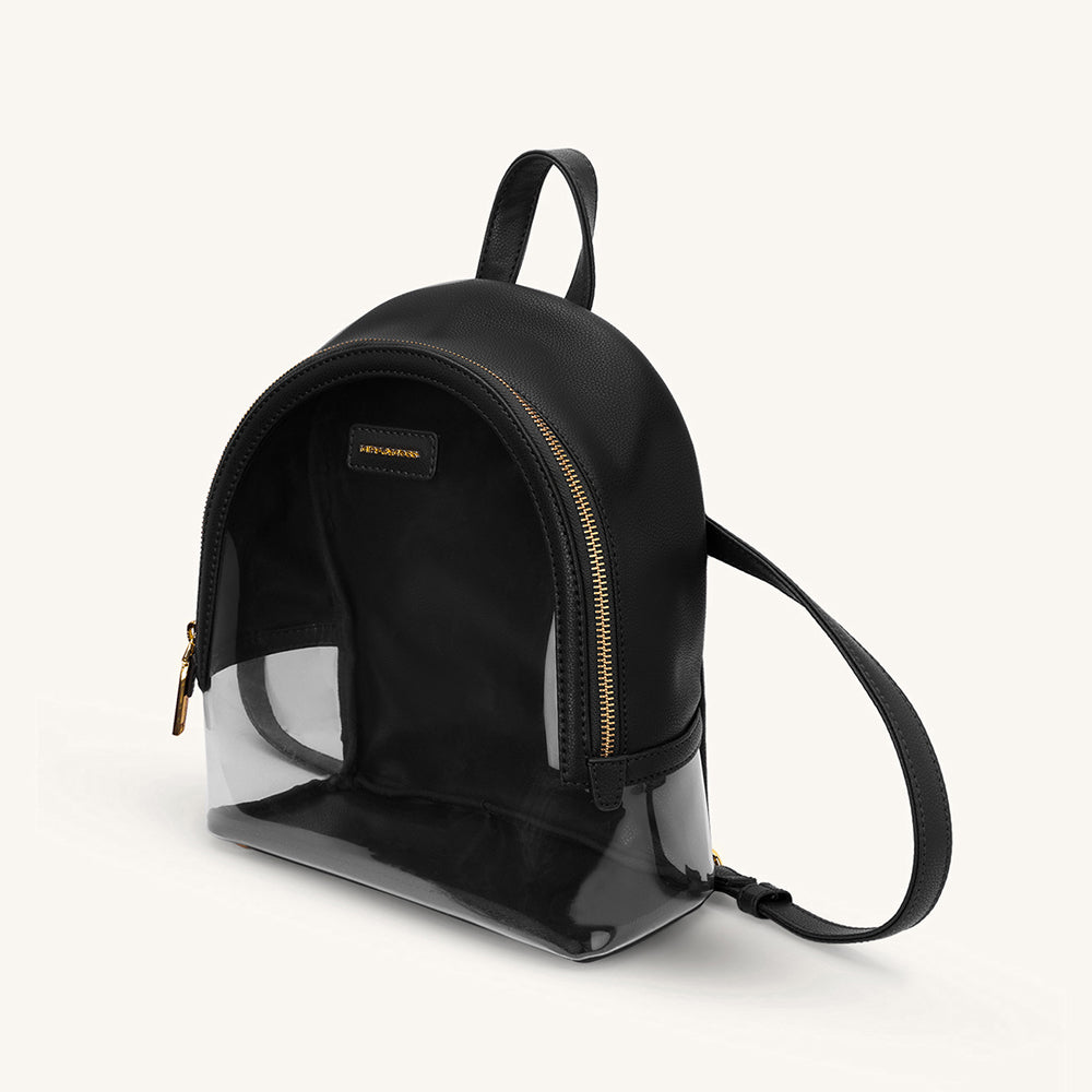 Mira & Moss Francine Clear Backpack - Black