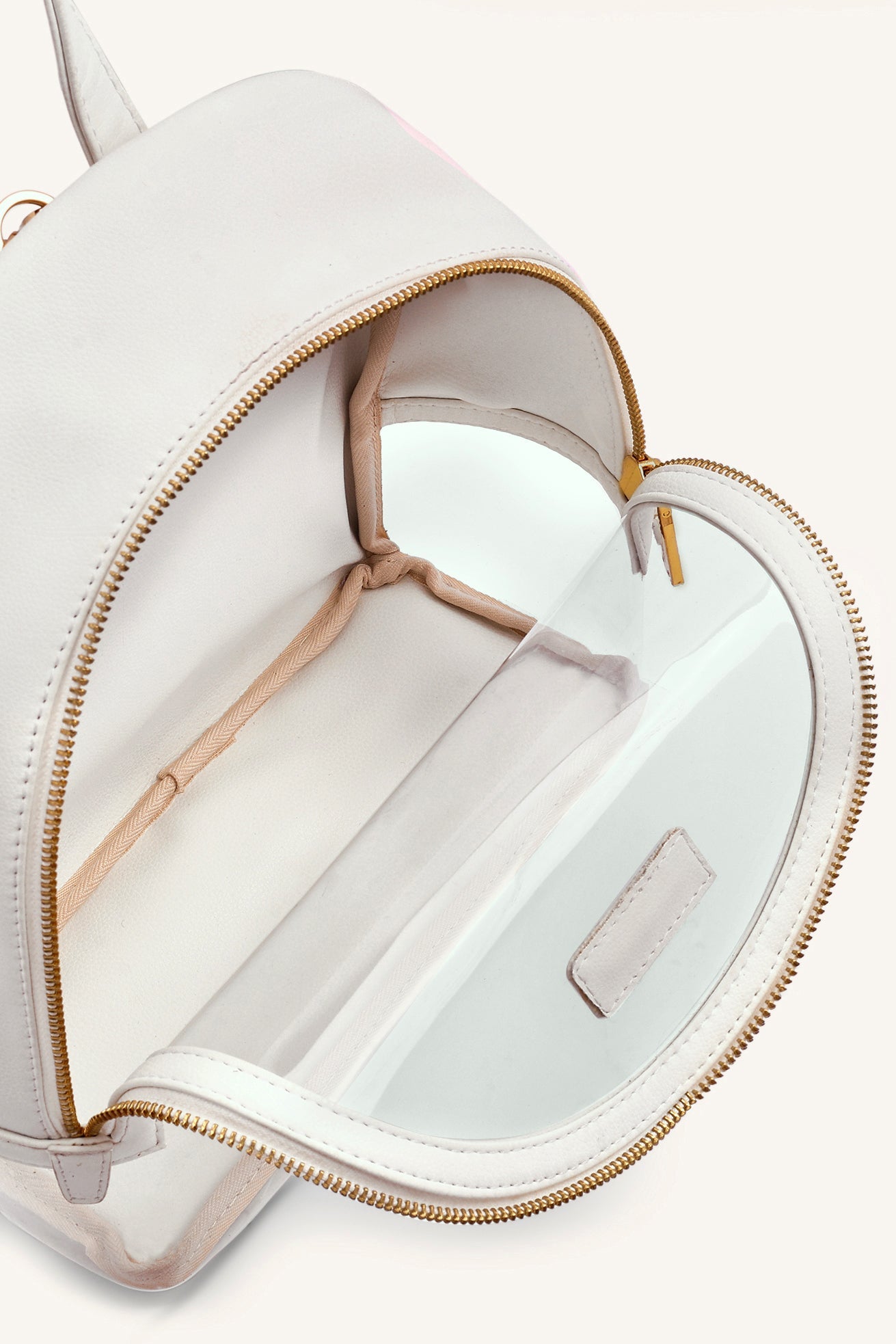 Mira & Moss Francine Clear Backpack - Ivory