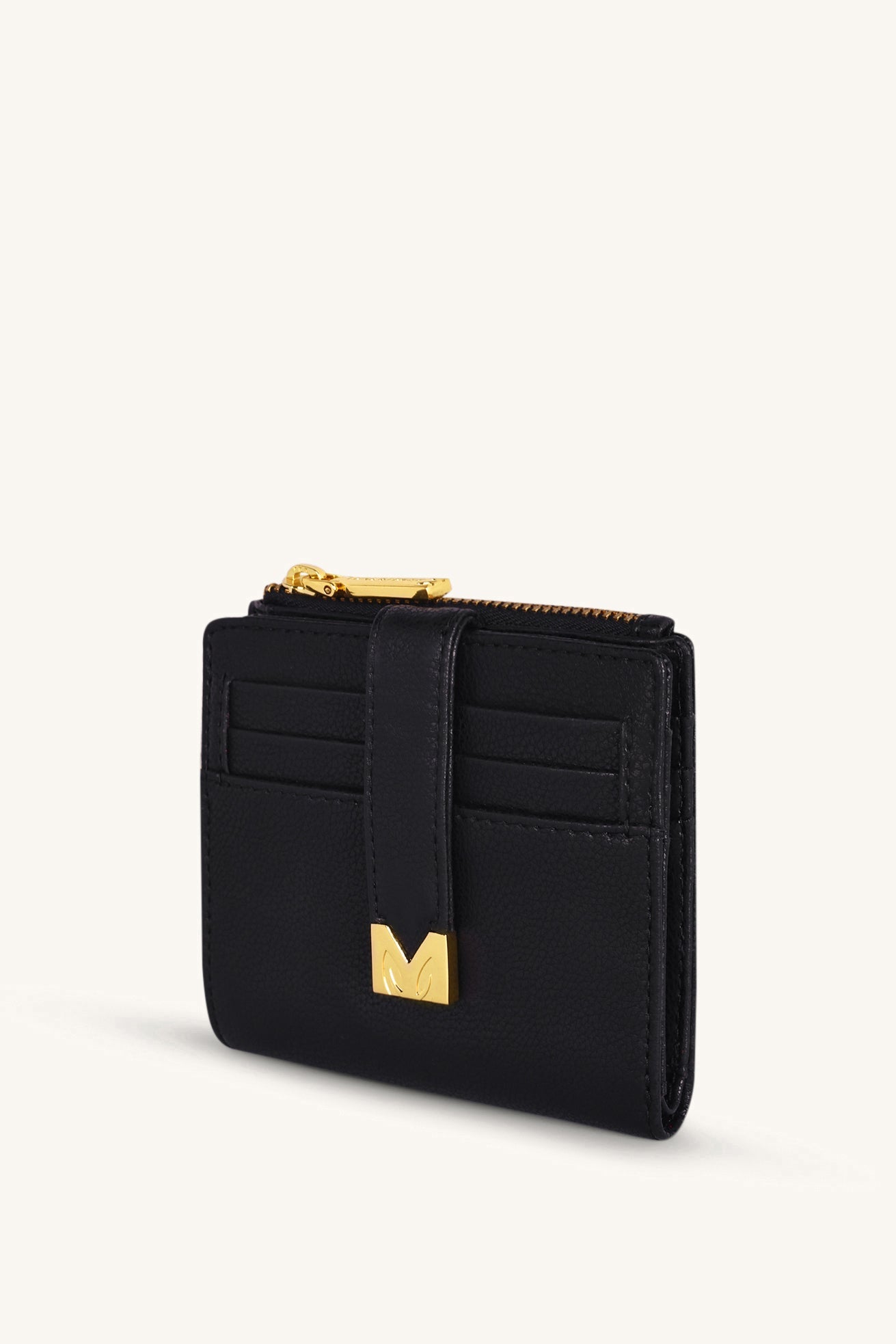 Mira & Moss Regina Compact Wallet - Black