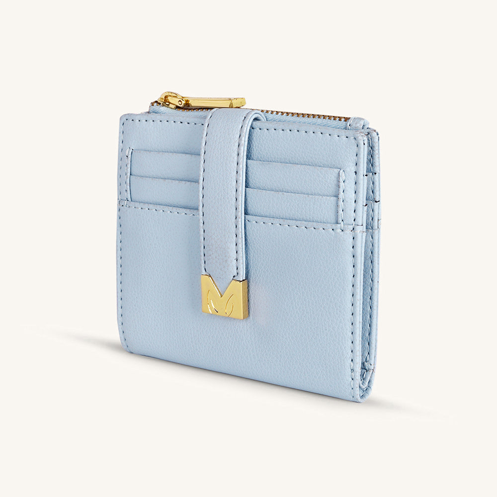 Mira & Moss Regina Compact Wallet - Ice Blue