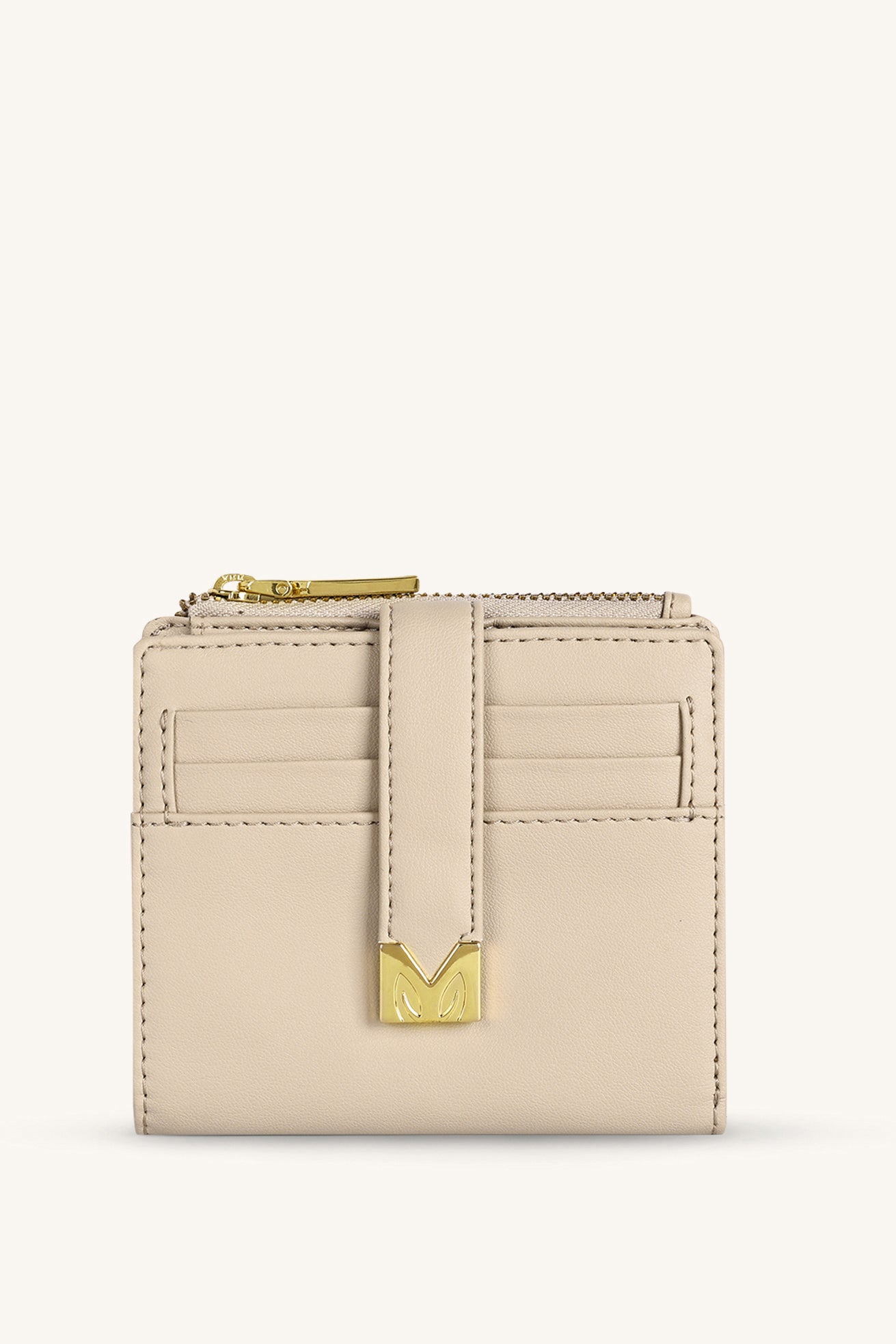 Mira & Moss Regina Compact Wallet - Light Taupe