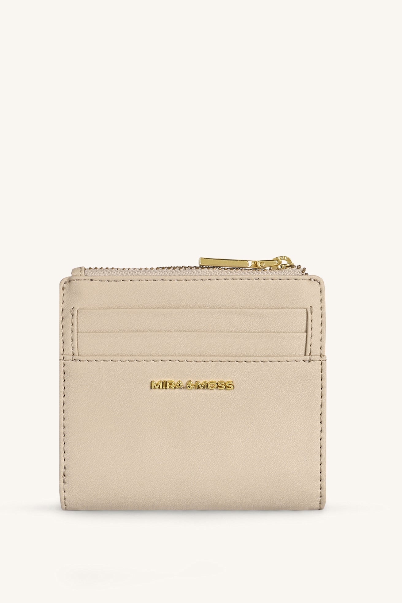 Mira & Moss Regina Compact Wallet - Light Taupe