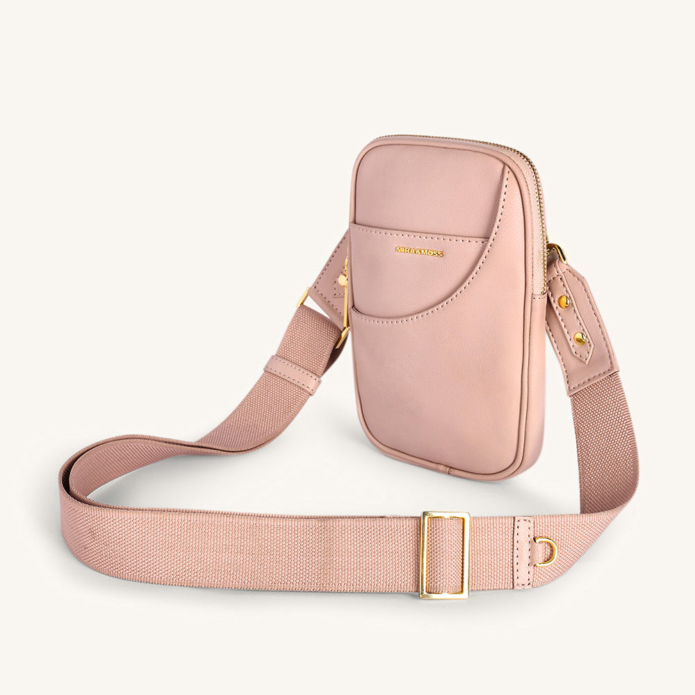 Mira & Moss Iris Mini-Crossbody Bag - Transcendent Pink
