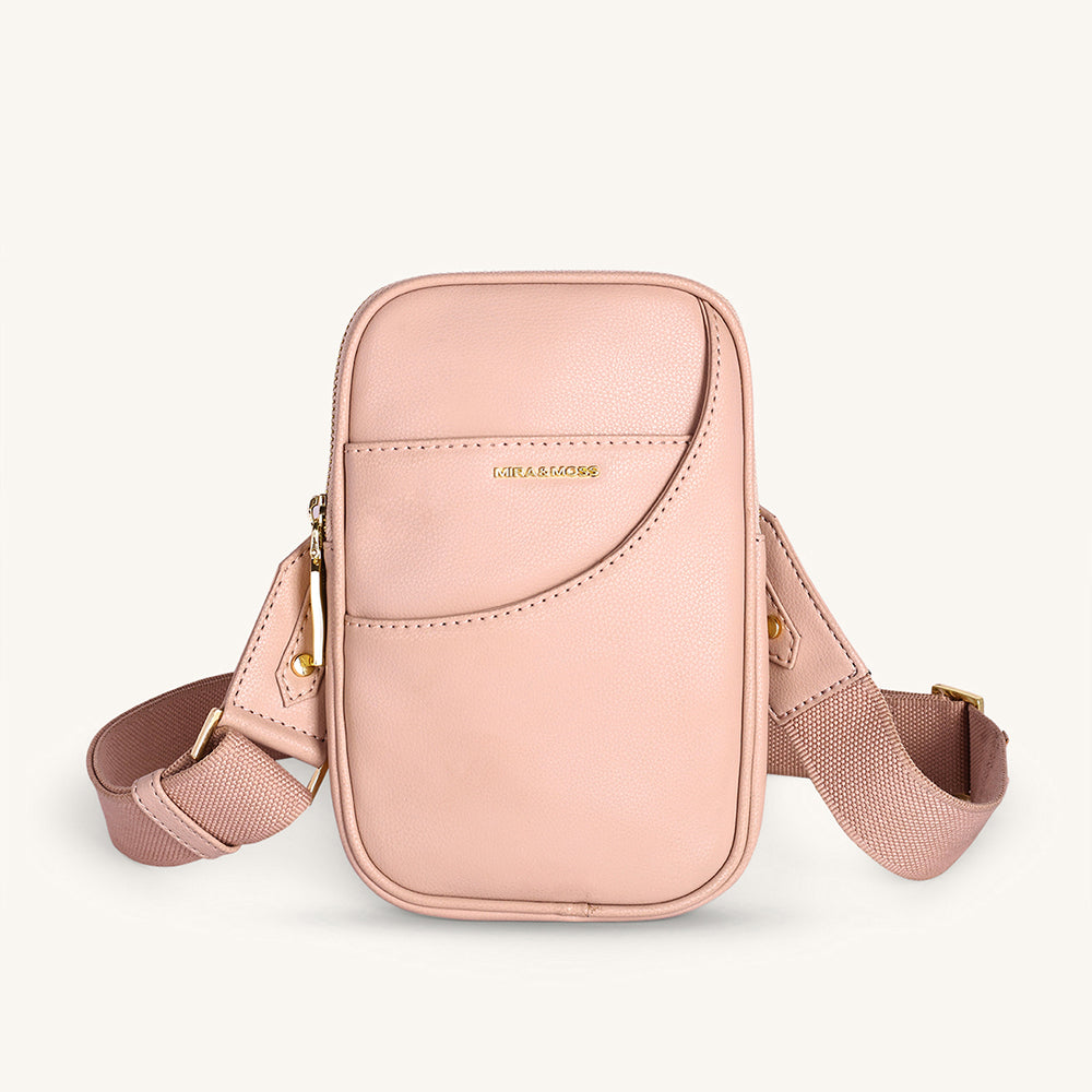Mira & Moss Iris Mini-Crossbody Bag - Transcendent Pink