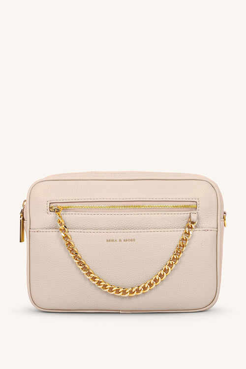 Mira & Moss Calista Crossbody Bag - Light Taupe