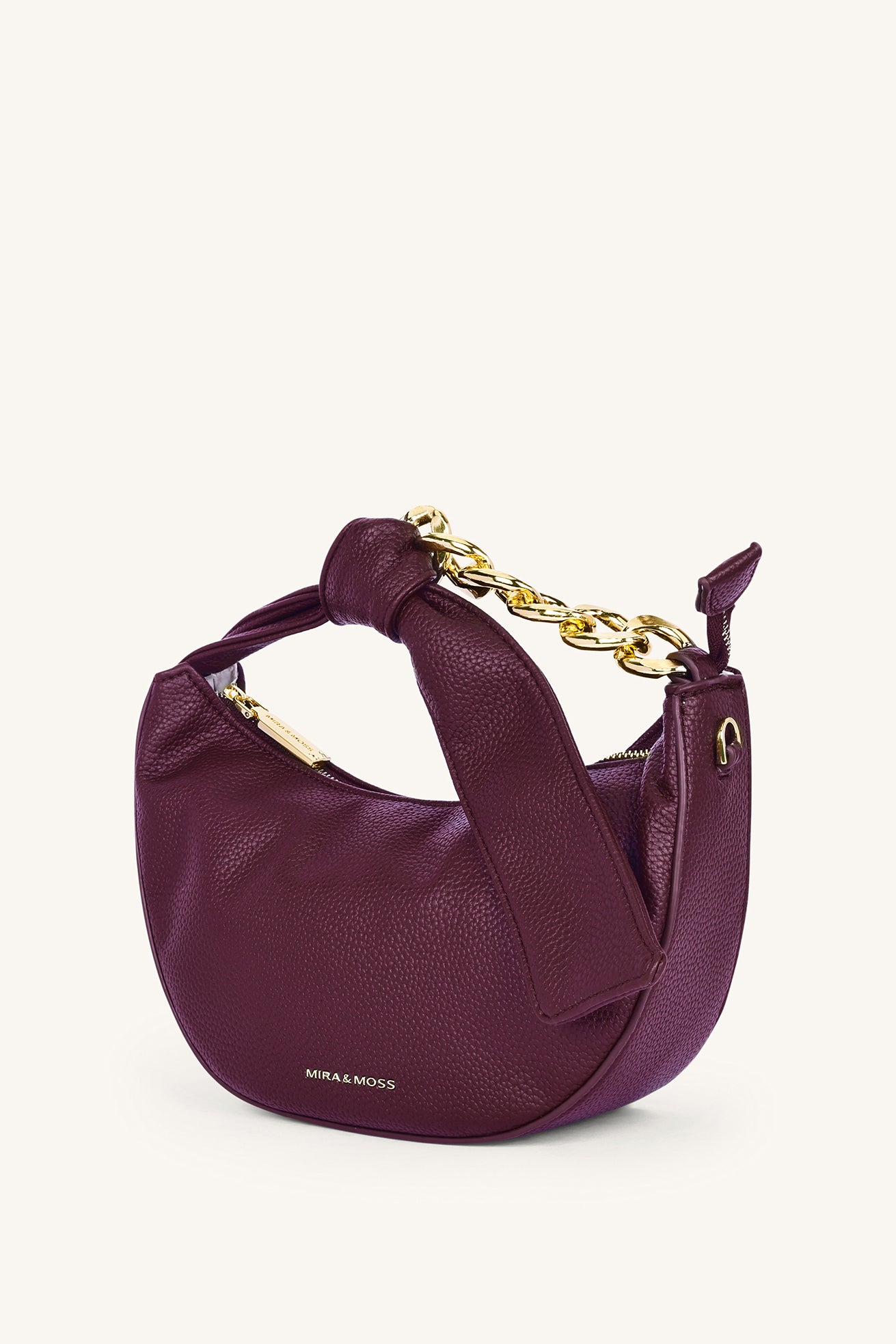 Valentina Chain Shoulder Bag - Garnet