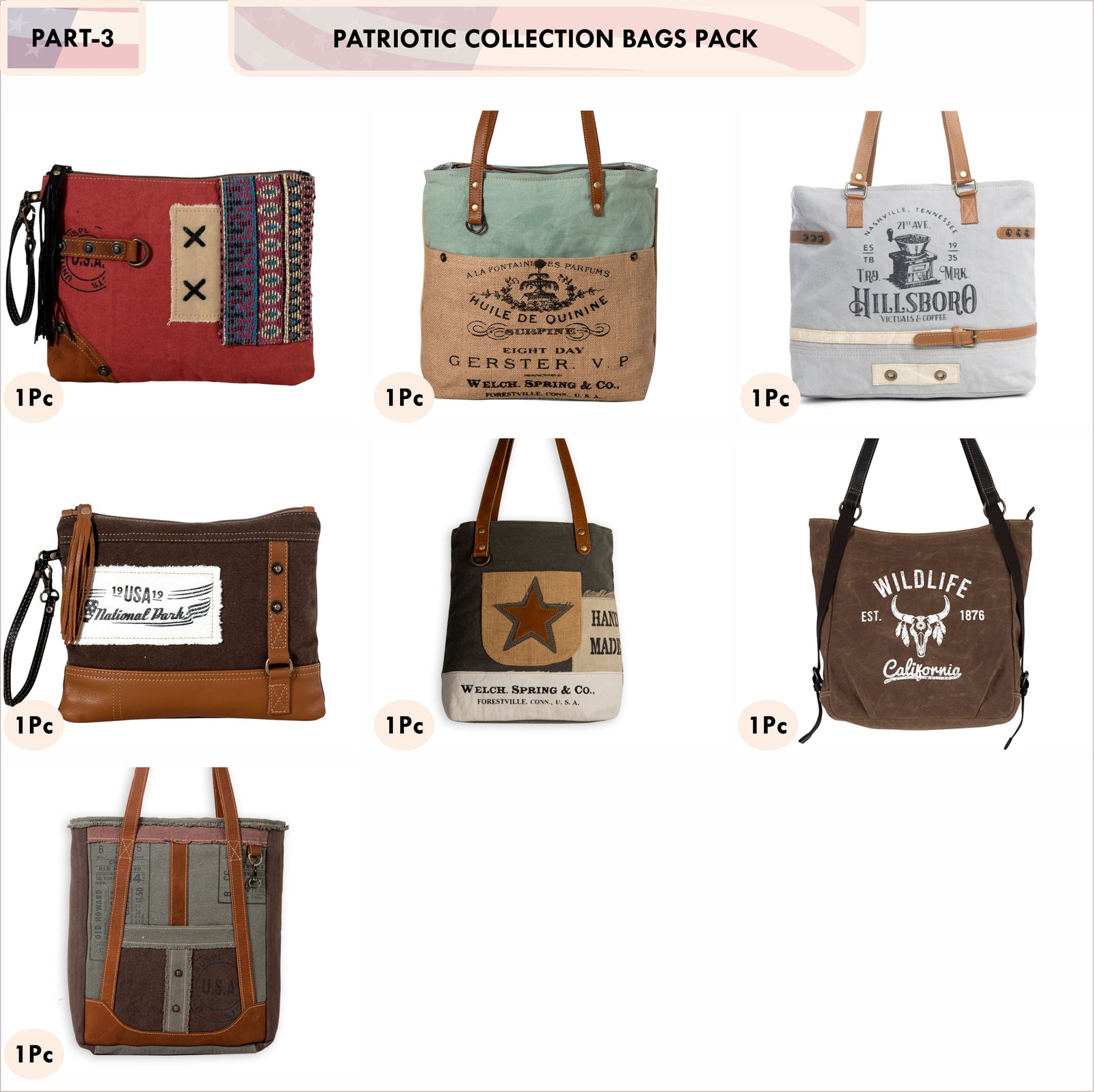 PATRIOTIC COLLECTION BAGS PACK
