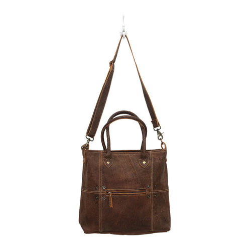 Button & Stitches Leather Bag - Myra Bags