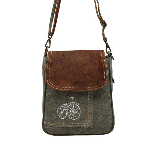 By-Cycle Print Shoulder Bag - Myra Bags