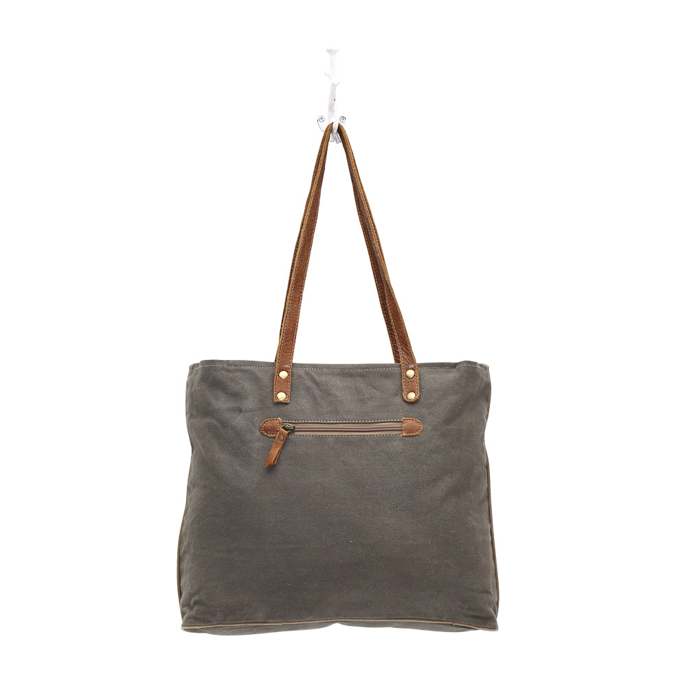 By-Cycle Print Canvas Tote Bag - Myra Bags